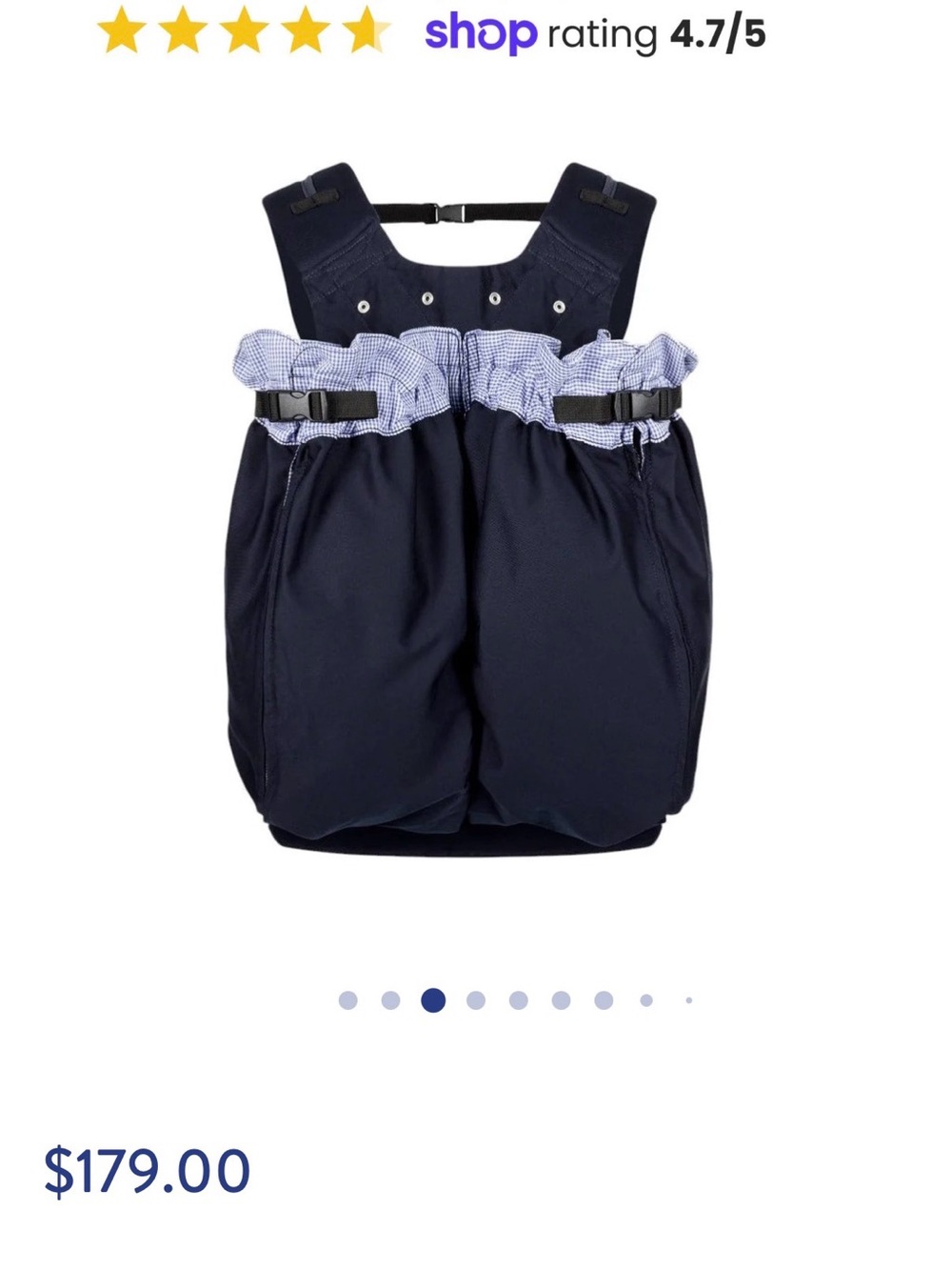 The Weego TWIN Carrier Blue Pepita